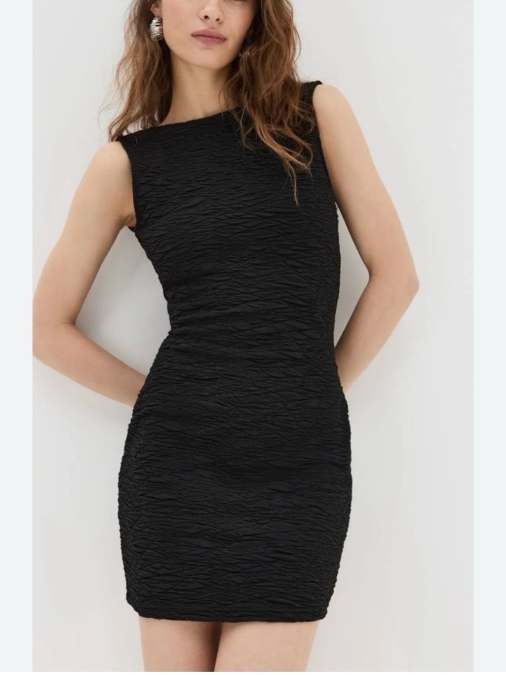 Good American | Scrunchie Scoop Back Mini Dress | Size Small | NWT